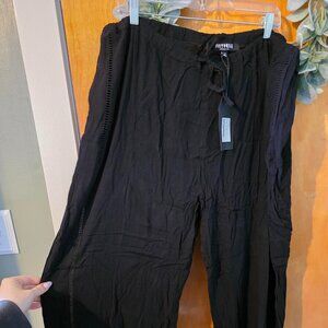 Blessing Lace Trim Wide Leg Trouser